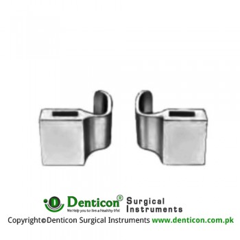 DeBakey Lateral Blades Pair Fig. 1 Stainless Steel, Blade Size 30 x 30 mm